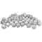 60ct. 2.5" 4-Finish Silver Shatterproof Ball Ornaments